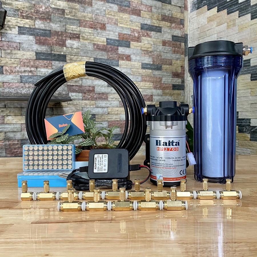 Hệ thống phun sương làm mát 15 béc phun mịn