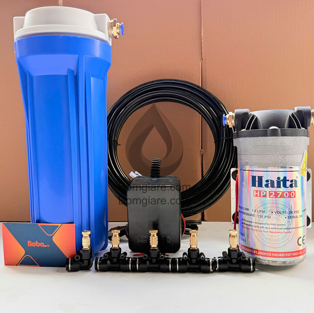 Hệ thống phun sương làm mát 15 béc phun mịn