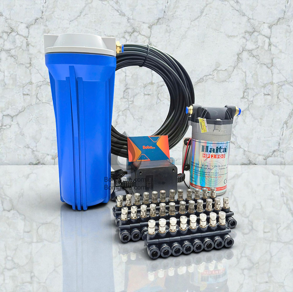 Bơm phun sương Haita HP-2900 trọn bộ 25 béc