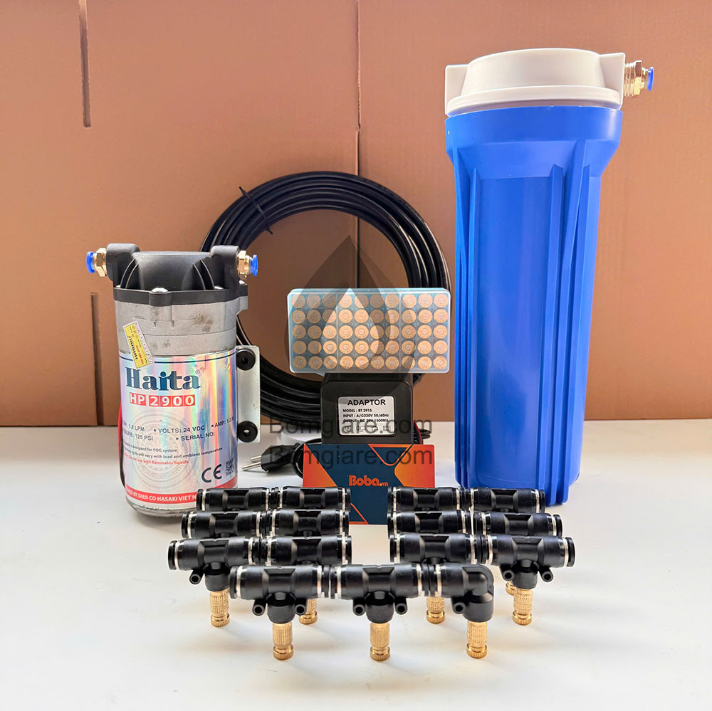 Trọn bộ hệ thống phun sương Haita HP 2900 30 béc