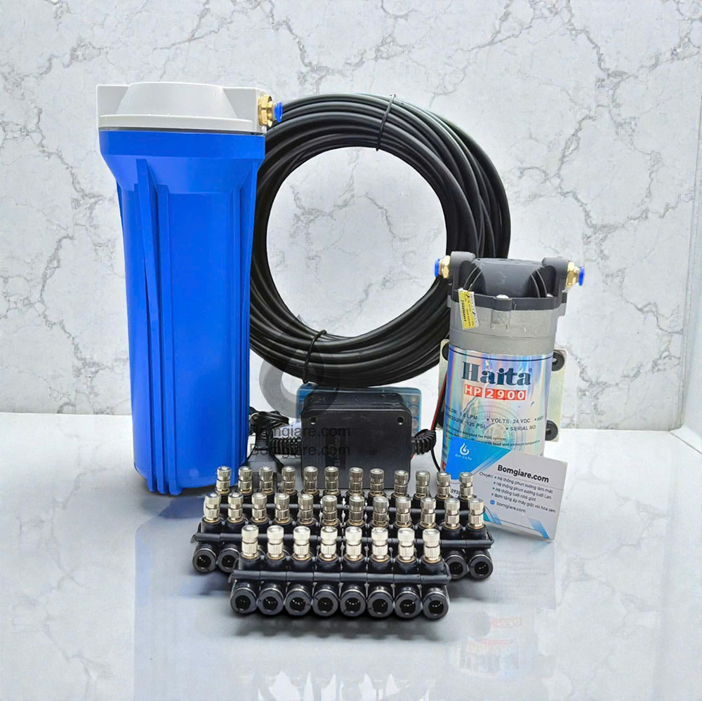 Trọn bộ hệ thống phun sương Haita HP 2900 30 béc