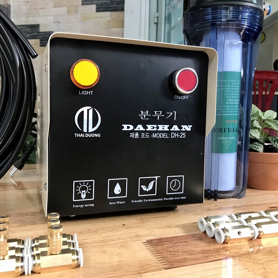 Bơm phun sương làm mát Daehan DH-25 trọn bộ 25 béc