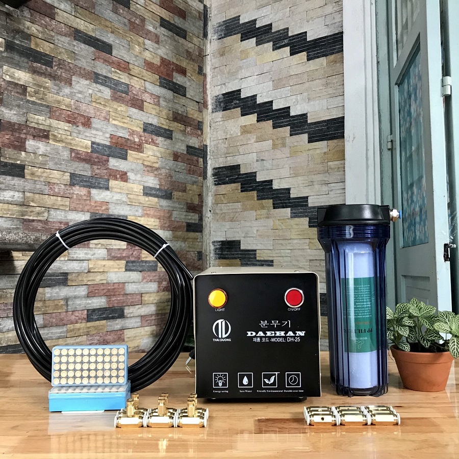 Bơm phun sương làm mát Daehan DH-25 trọn bộ 25 béc