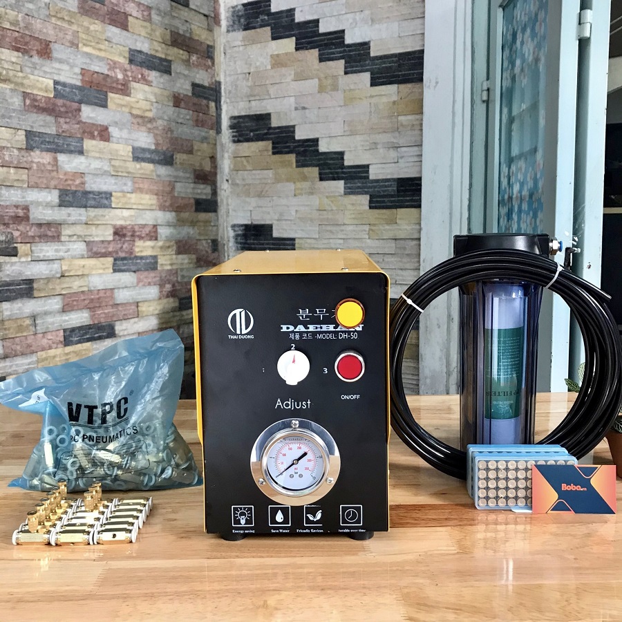 Bơm phun sương làm mát Daehan DH-50 trọn bộ 50 béc phun