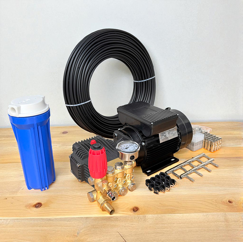 Bộ phun sương cao áp 100 đầu phun dùng bơm YY90-4 công suất 3HP