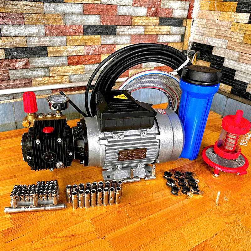 Bộ phun sương cao áp 100 vòi phun bơm sk280