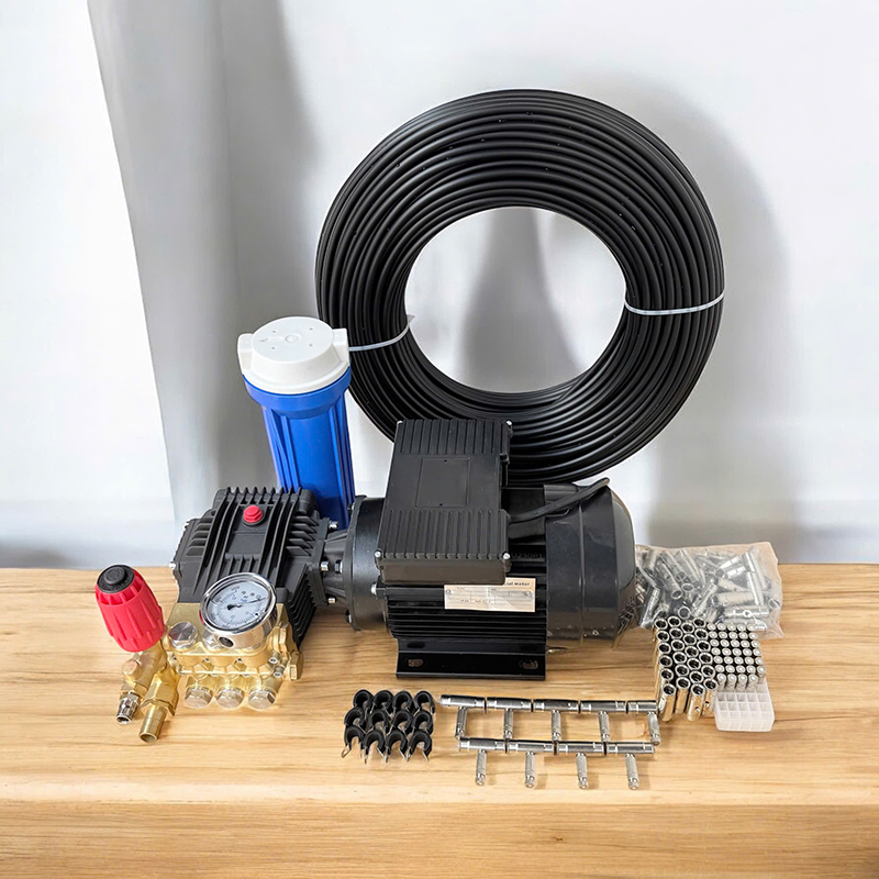 Bộ phun sương cao áp 180 đầu phun dùng bơm YY90-4 công suất 3HP