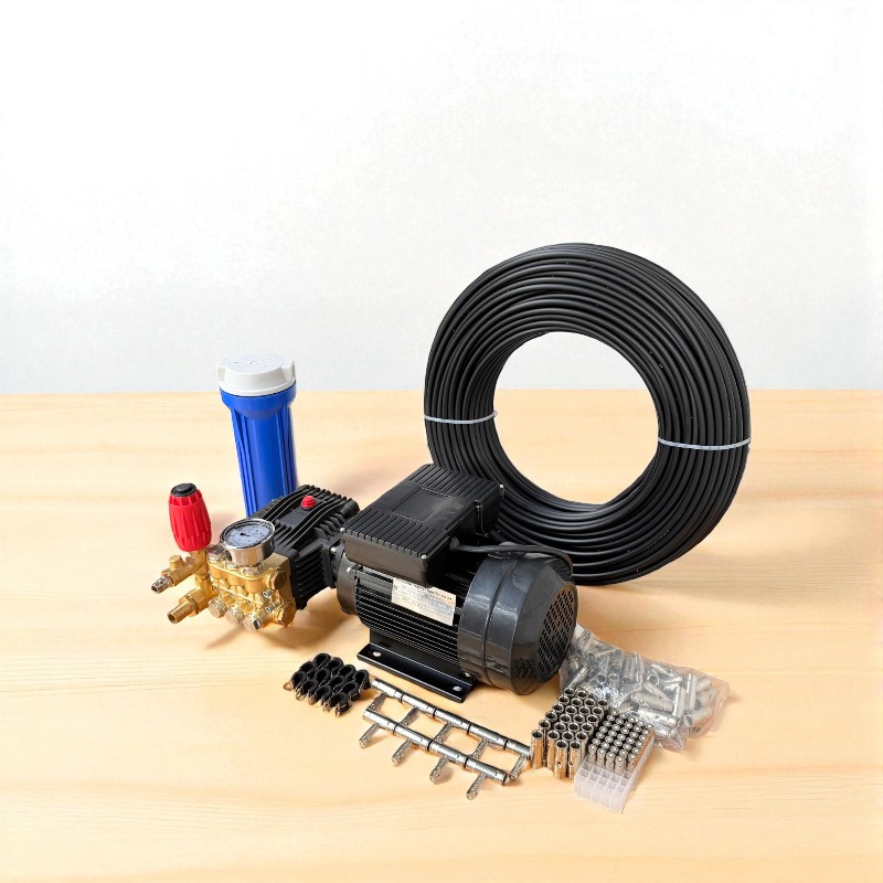 Bộ phun sương cao áp 200 đầu phun dùng bơm YY90-4 công suất 3HP