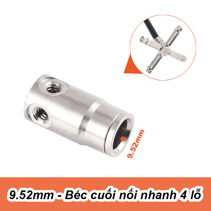 Đế cuối 4 hướng phun sương cao áp 9.52mm