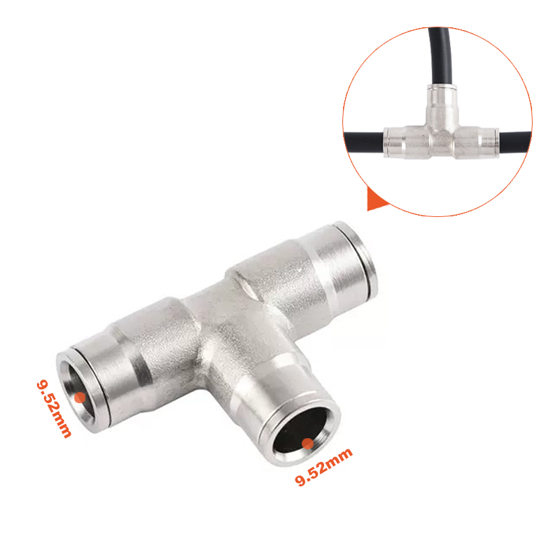 Tê nối nhanh ống phun sương cao áp 9.52mm