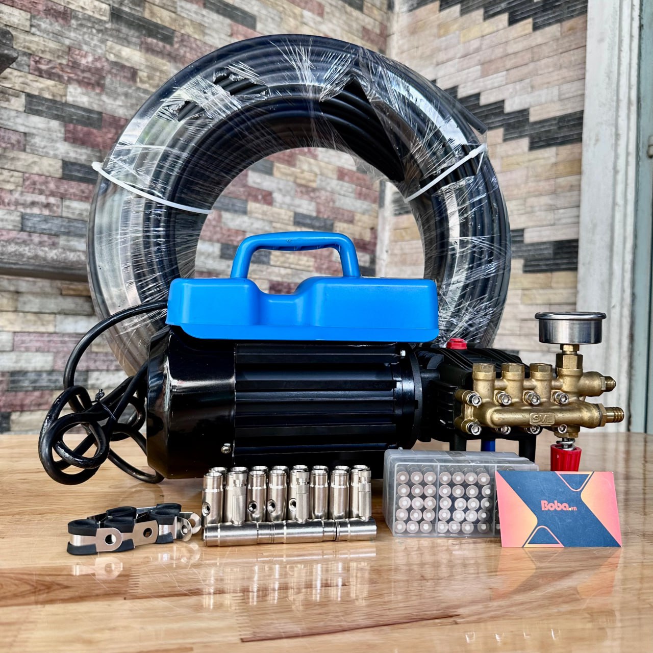 Trọn bộ phun sương cao áp dùng bơm Futa - 2629 cho 50 béc phun