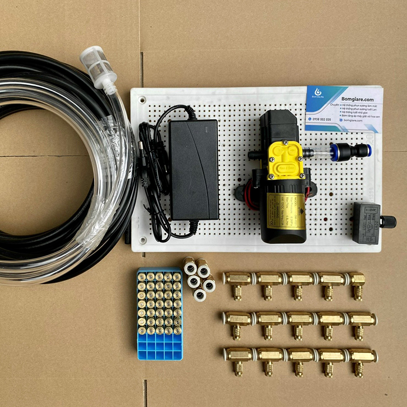 Bộ phun sương 15 béc đồng bơm OM1521