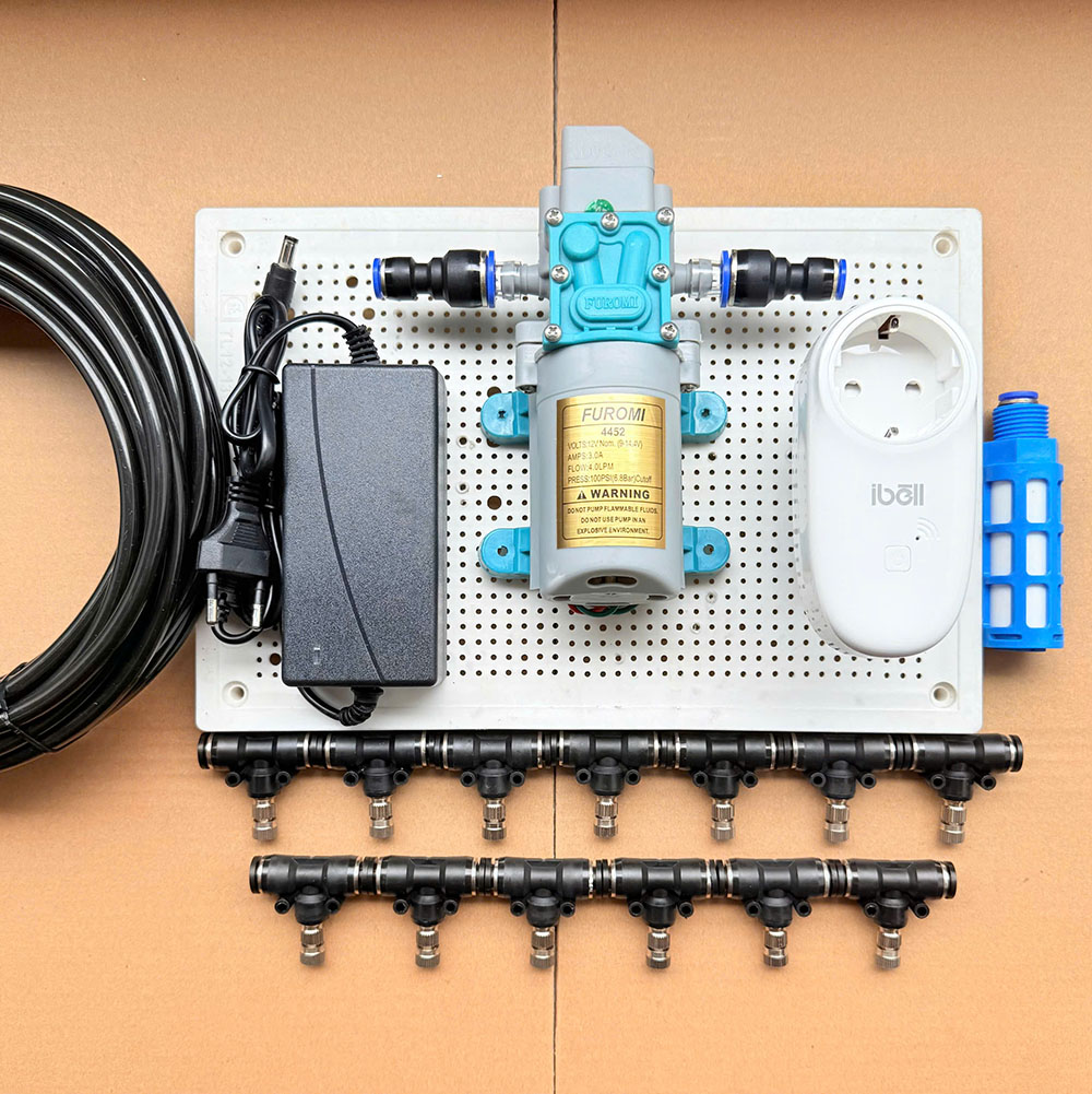 Bộ Phun Sương Tự Động Wifi 20 Đầu Phun OM1521 – Giải Pháp Làm Mát Thông Minh