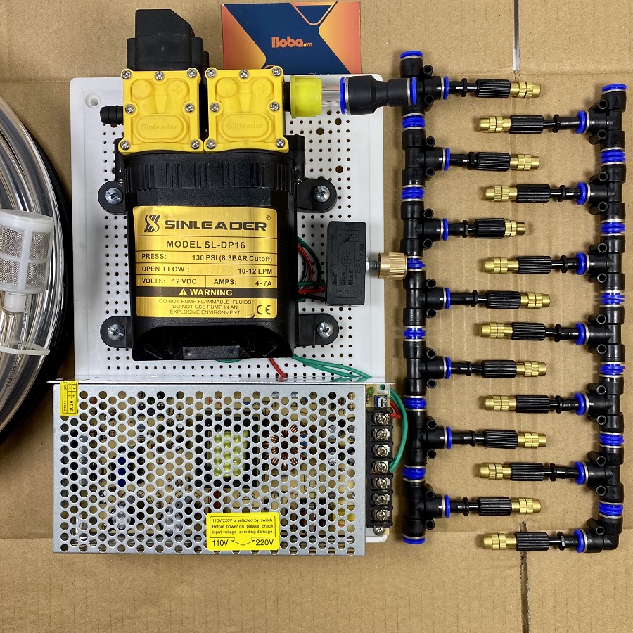 Bộ phun tưới Lan 20 béc 1 hướng - đầu phun điều chỉnh được lưu lượng nước