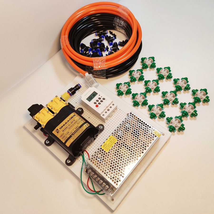 Bộ tưới vườn lan hoặc rau tự động - 12 béc phun 4 hướng