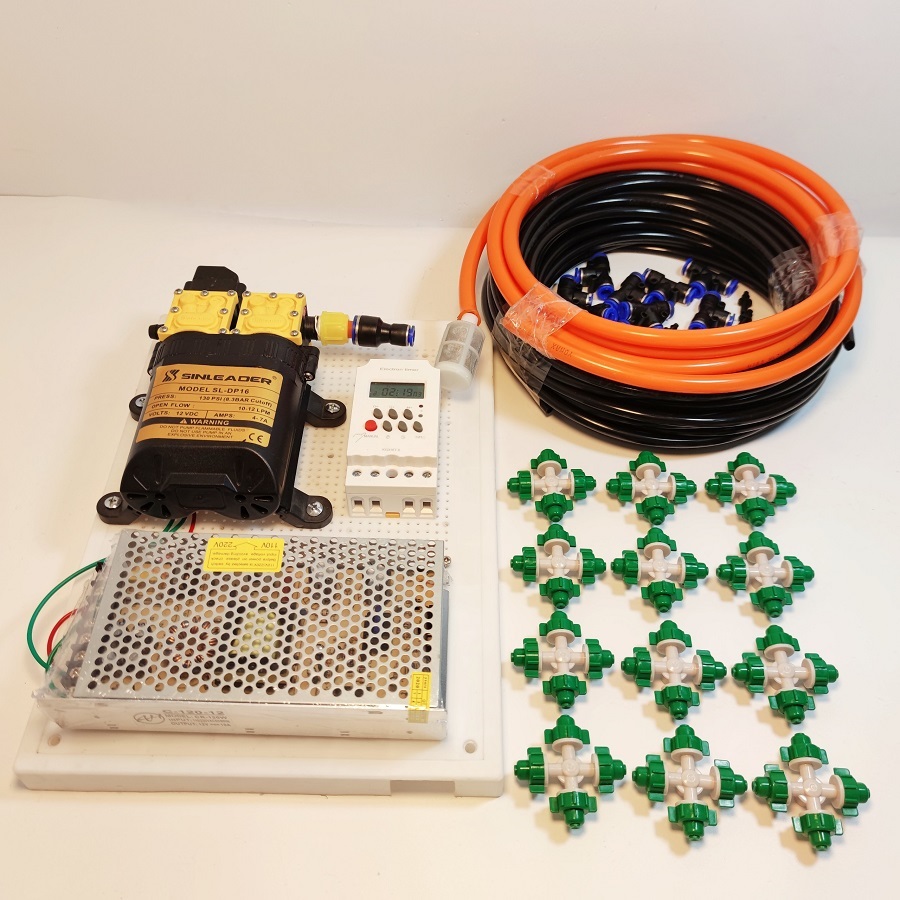 Bộ tưới vườn lan hoặc rau tự động - 12 béc phun 4 hướng