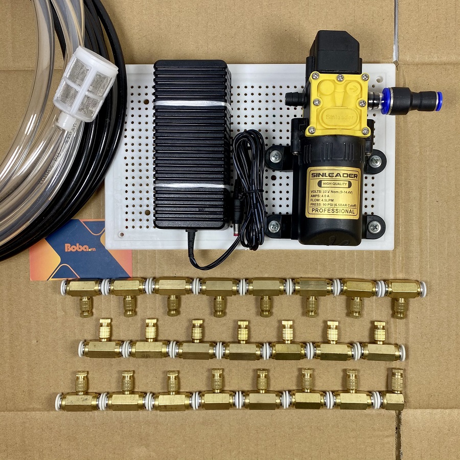 Combo phun sương tạo ẩm 35 béc đồng HASAKI