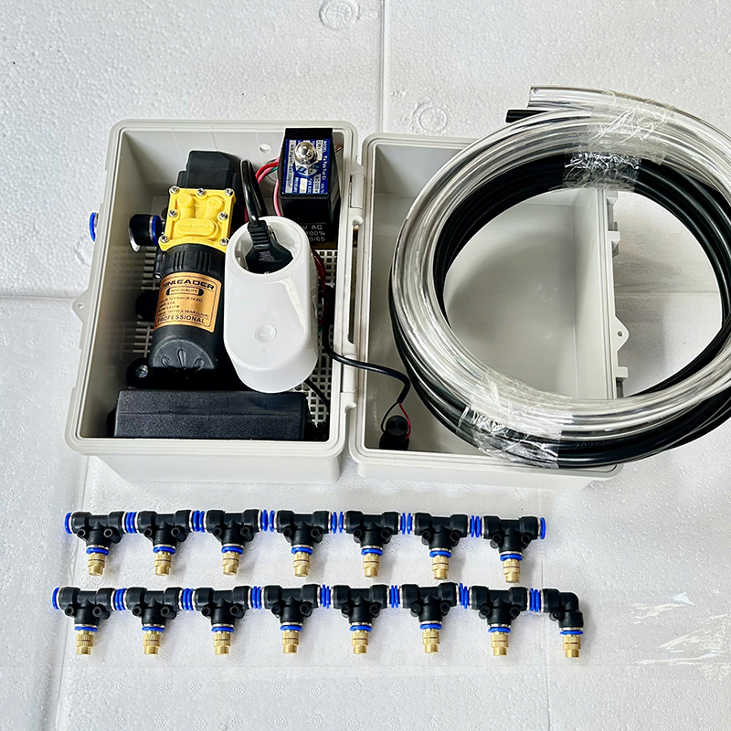 Combo phun sương tưới cây tự động 15 béc có tủ điện dùng wifi ( tủ điên van từ ổ cắm wifi )