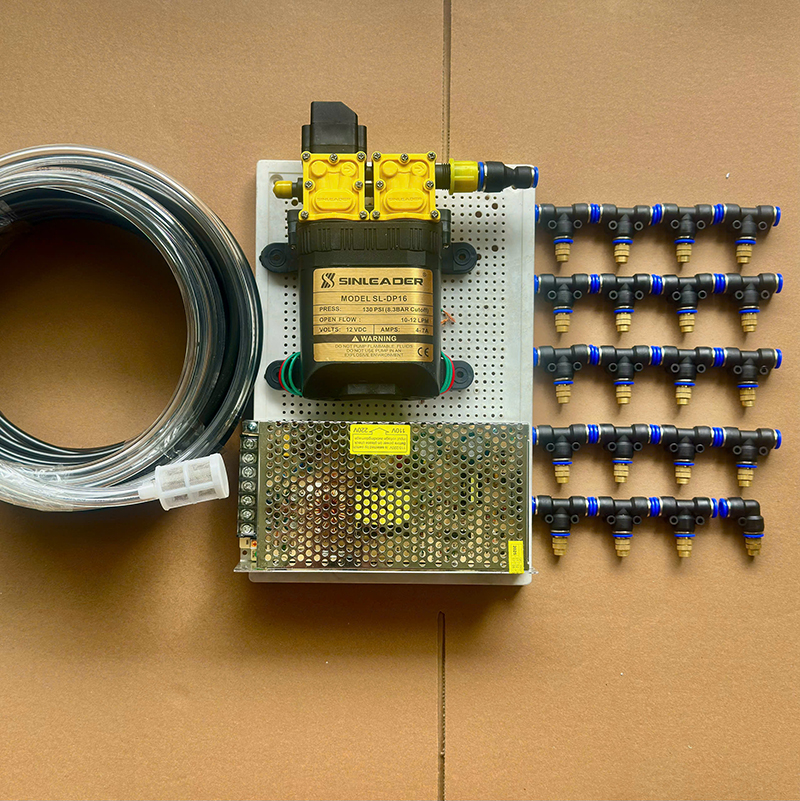 Combo phun tưới vườn lan 20 béc 1 hướng đầu phun bằng đồng