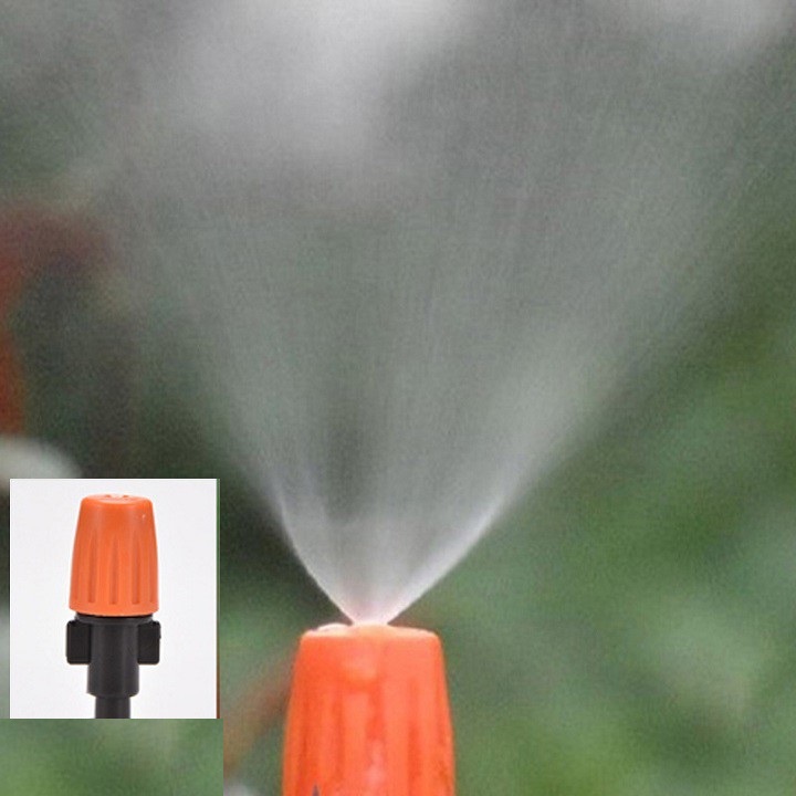 Đầu Béc Phun Sương Tưới Lan Bằng Nhựa màu cam một hướng