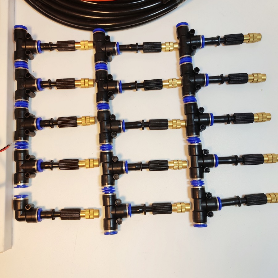 Hệ Thống Phun Sương 15 Béc Phun Bằng Đồng