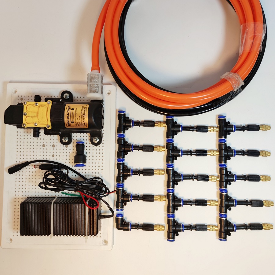 Hệ Thống Phun Sương 15 Béc Phun Bằng Đồng