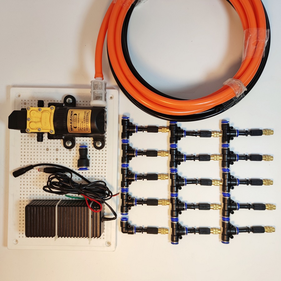 Hệ Thống Phun Sương 15 Béc Phun Bằng Đồng