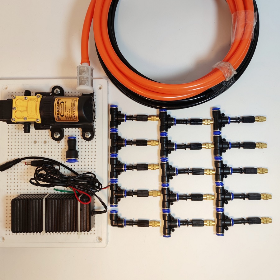 Hệ Thống Phun Sương 15 Béc Phun Bằng Đồng