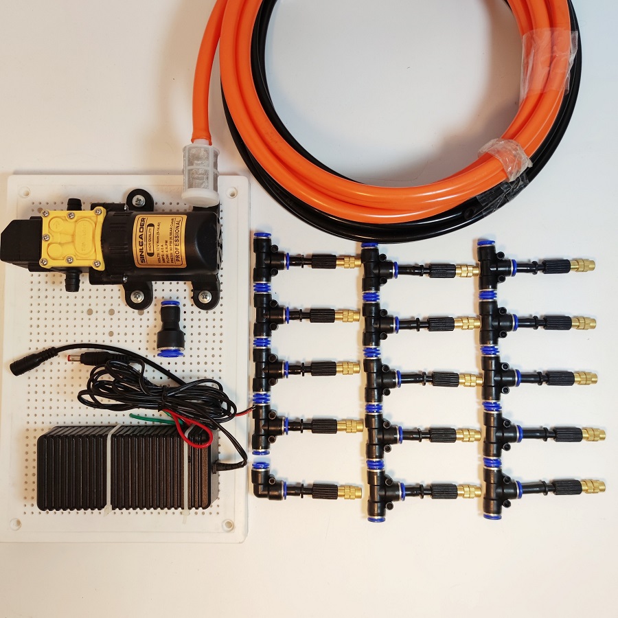 Hệ Thống Phun Sương 15 Béc Phun Bằng Đồng