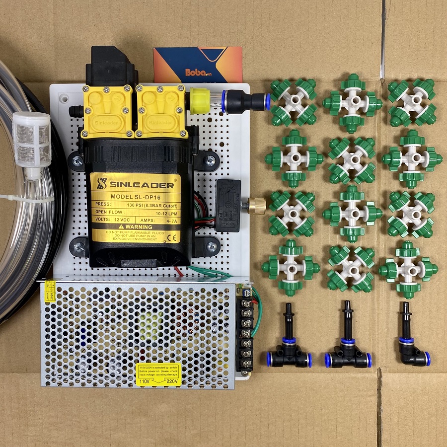 Hệ thống phun sương tưới lan 15 béc 4 hướng