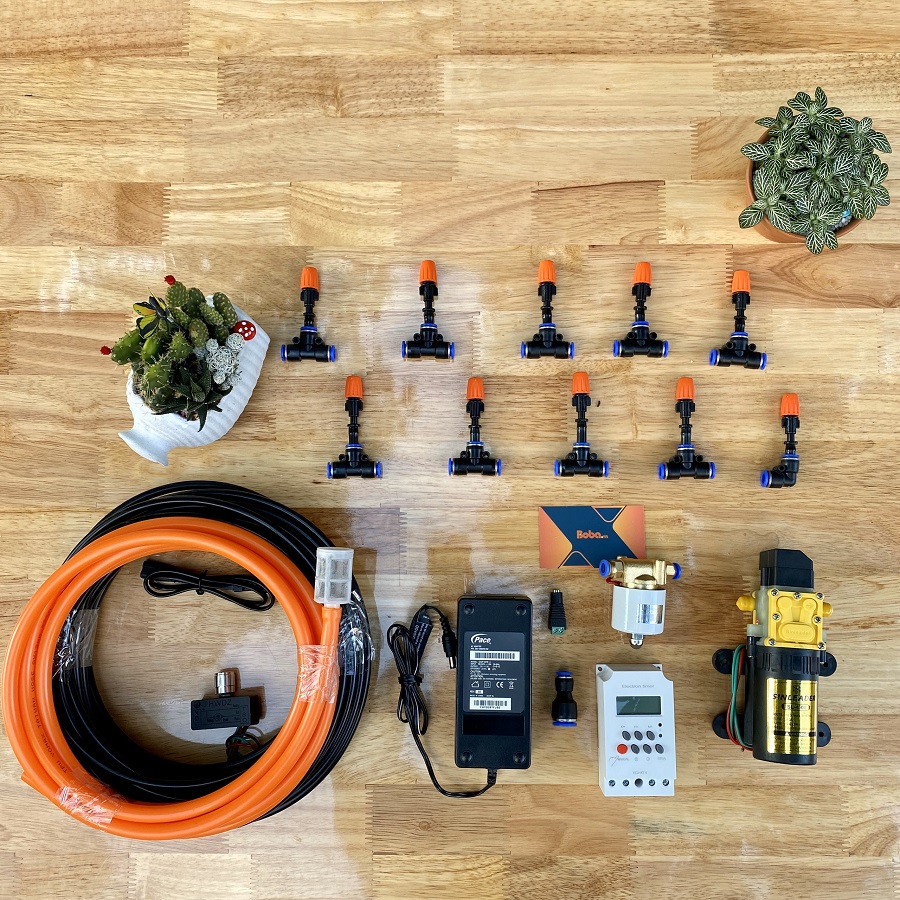 Hệ thống tưới phun sương cho vườn lan tự động 10 béc phun