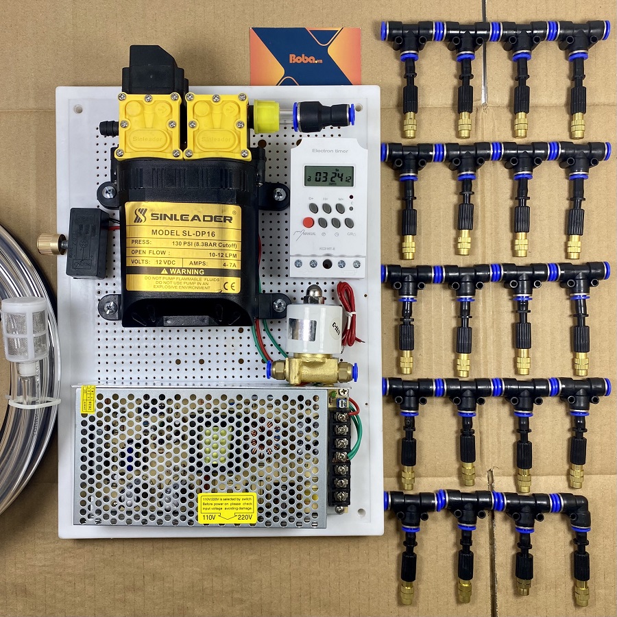 Hệ thống phun sương tưới Lan tự động 25 béc bằng đồng