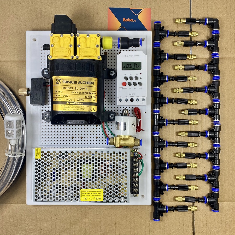 Hệ thống phun sương tưới Lan tự động 25 béc bằng đồng