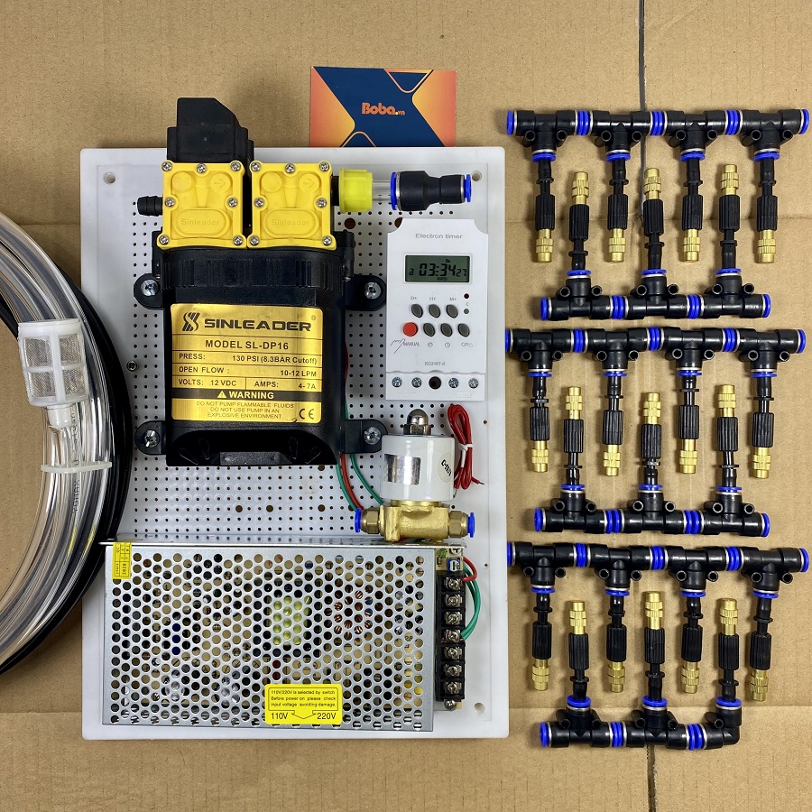Hệ thống phun tưới lan 25 béc hẹn giờ tự động tưới