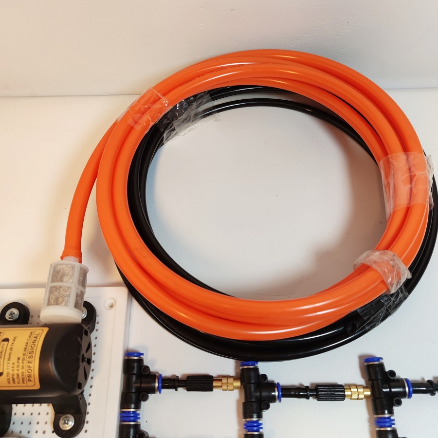 Trọn Bộ Phun Sương 15 Béc Phun Bằng Đồng- Bơm Sinleader 60W Có Hệ Thống Hẹn Giờ Tự Động