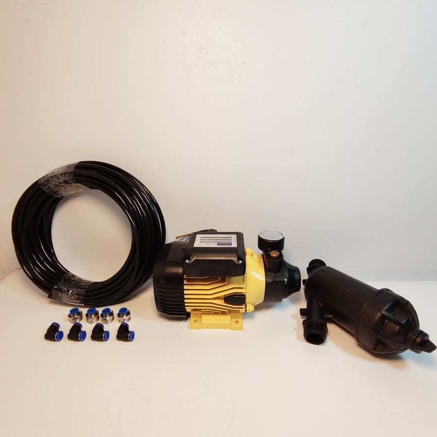 Trọn bộ phun sương 20 béc 5 hướng nhựa - Bơm Lion 0.5HP