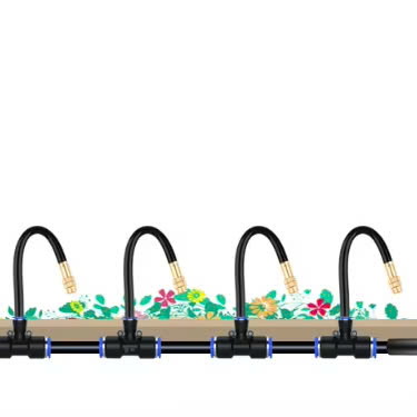 Bộ kít phun sương uốn công 10 béc bằng đồng dùng ống 10mm