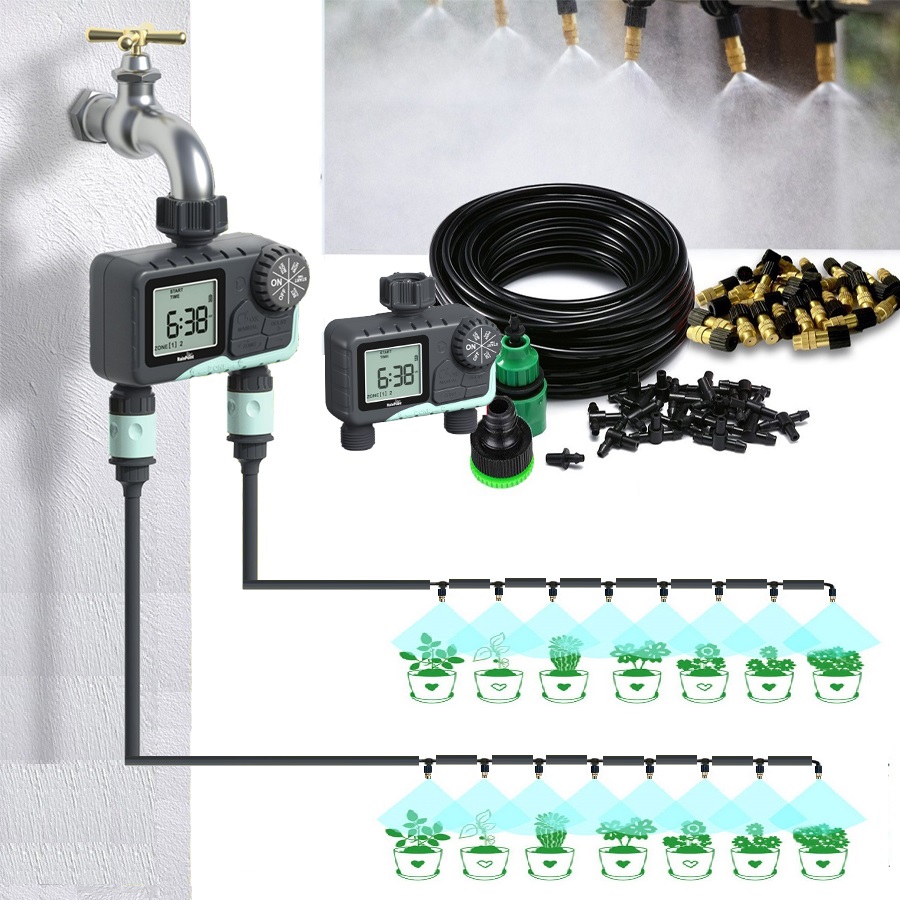 Bộ phun sương tưới cây RainPoint ITV105 tự động 30 đầu phun bằng đồng