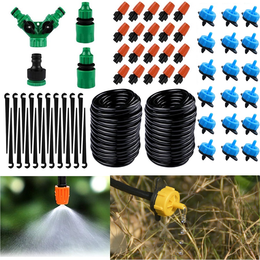 Ống tưới nhỏ giọt 15 béc nhỏ giọt điều áp kết hợp 15 béc phun sương