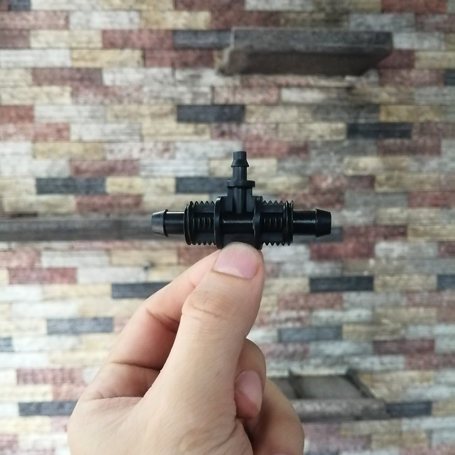 Đầu chia chữ T ống 10 ra 6 có nắp vặn