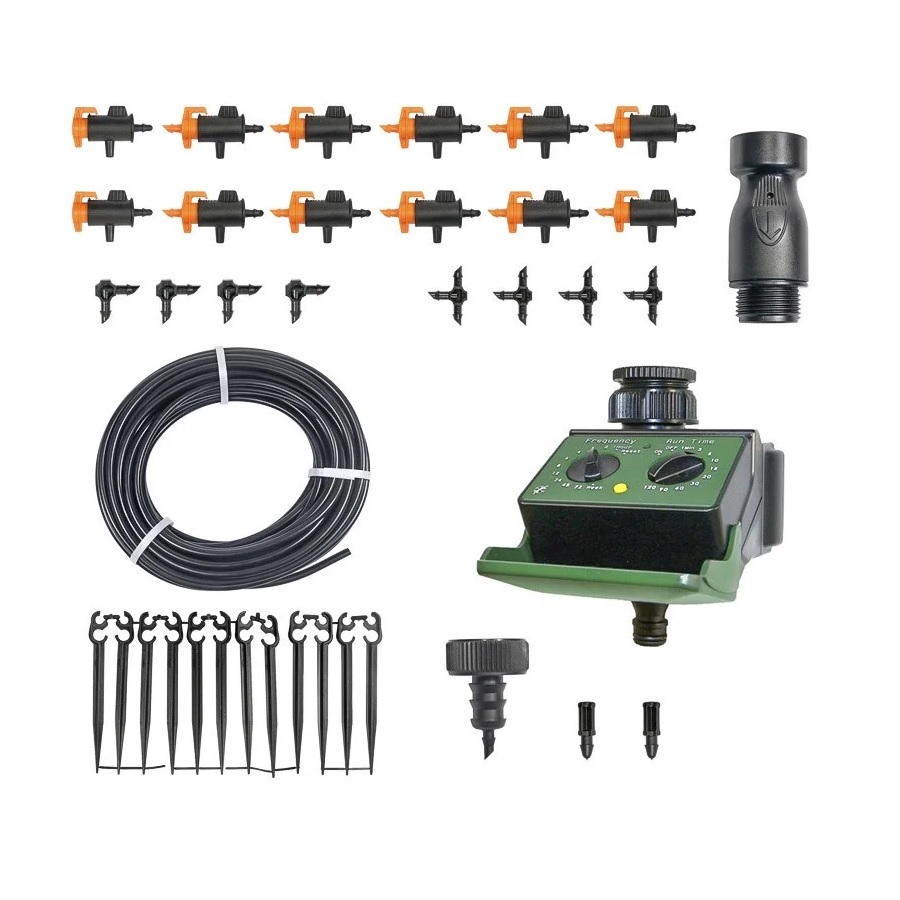 Hệ thống tưới nhỏ giọt tự động 12 béc - Timer ELGO