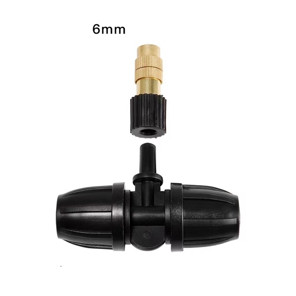 Tê nối 11/8 ra 6mm đầu trơn gắn béc phun sương