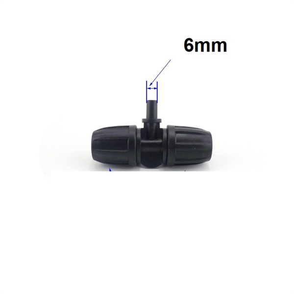 Tê nối 11/8 ra 6mm đầu trơn gắn béc phun sương