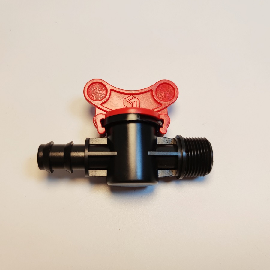 Van khóa ren ngoài 21 ra ống 16mm