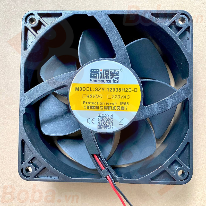 Quạt chống ẩm 48V lắp máy phun sương siêu âm