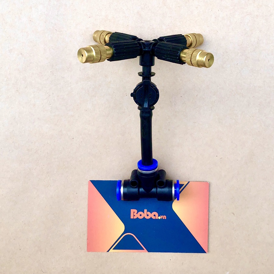 Béc phun sương 4 hướng bằng đồng chống rỉ nước
