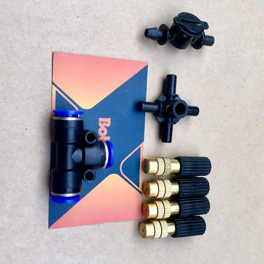 Béc phun sương 4 hướng bằng đồng chống rỉ nước