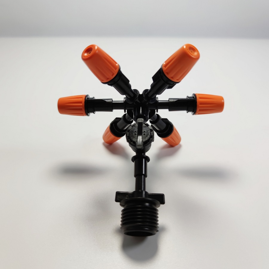 Béc 6 hướng bằng nhựa có bù áp kèm chân ren 21