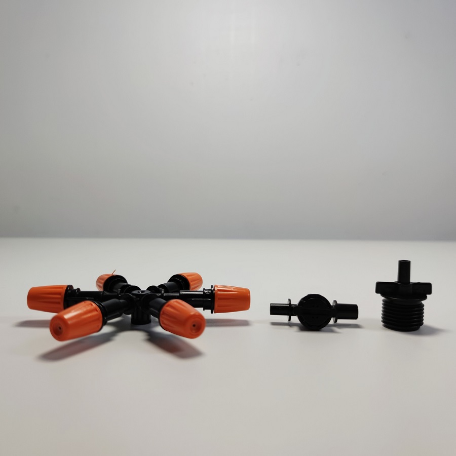 Béc 6 hướng bằng nhựa có bù áp kèm chân ren 21