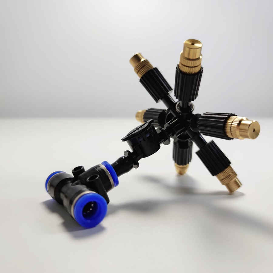 Béc 6 hướng đồng điều hướng có van bù áp